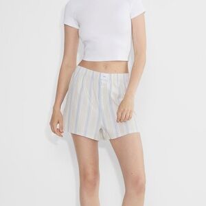 ARITZIA TNA DALLY POPLIN BOXER SHORTS